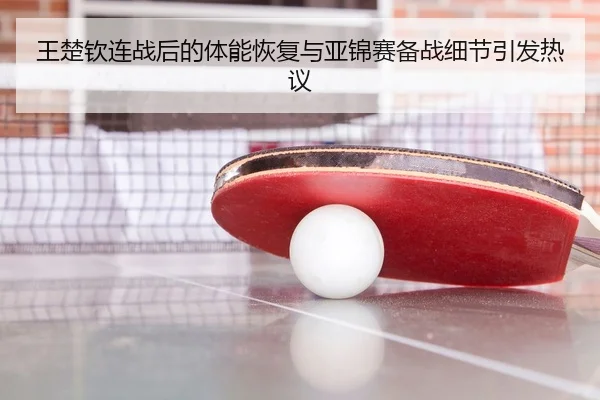 王楚钦连战后的体能恢复与亚锦赛备战细节引发热议